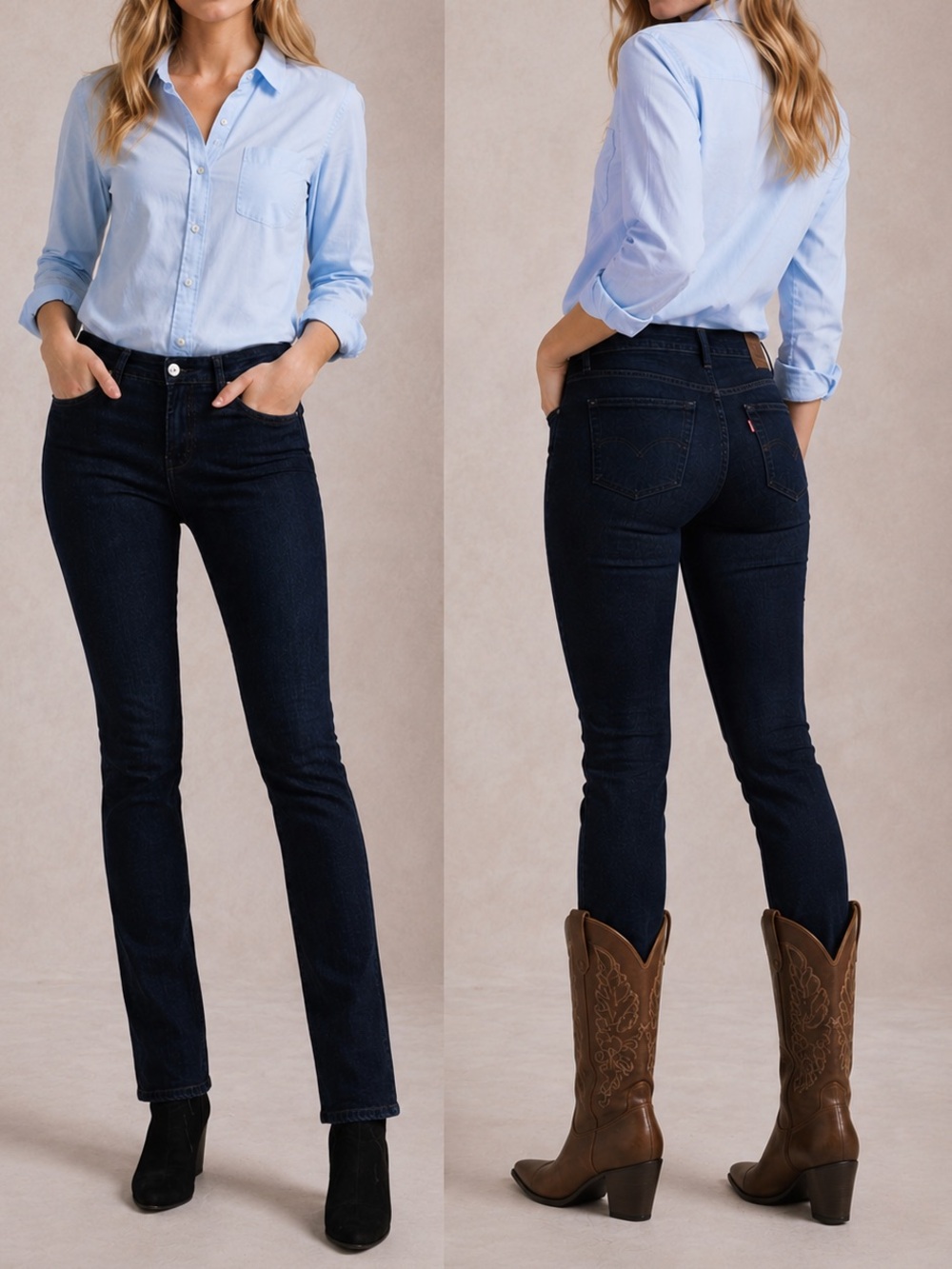 Levi’s 514 Black Skinny Jeans Women’s 30x29 | Mid Rise Stretch Denim Classic